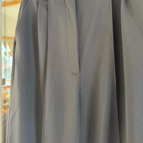 LouLou Studio Black Wide Leg Trousers - Picture 2 of 4